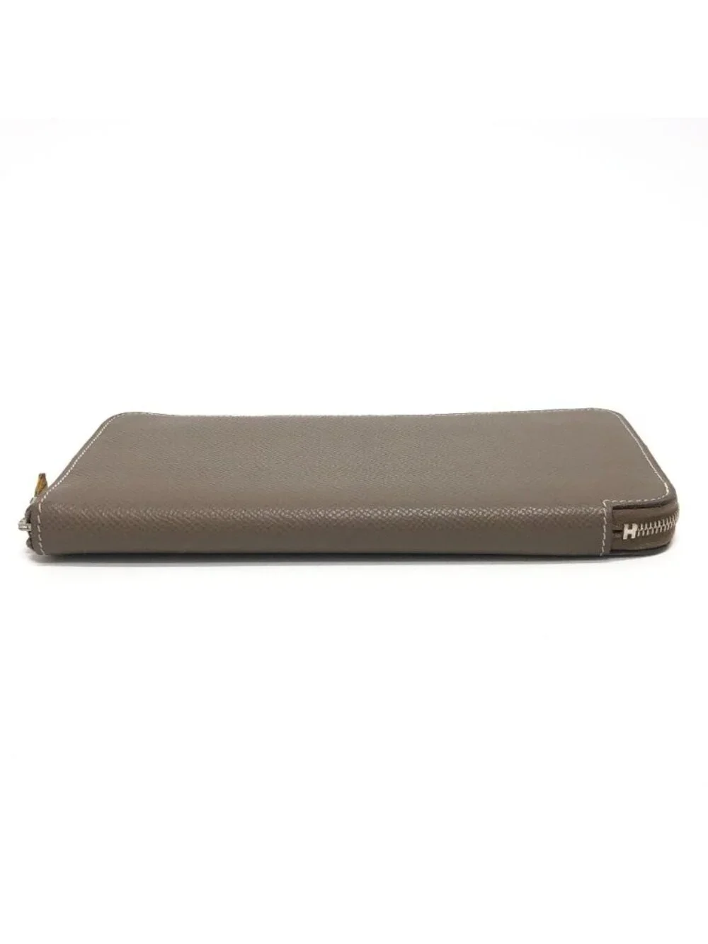 Hermes Wallet Azap Long Silk In Veau Etoupe Brown